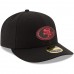 Men's San Francisco 49ers New Era Black Omaha Low Profile 59FIFTY Fitted Hat 2839021